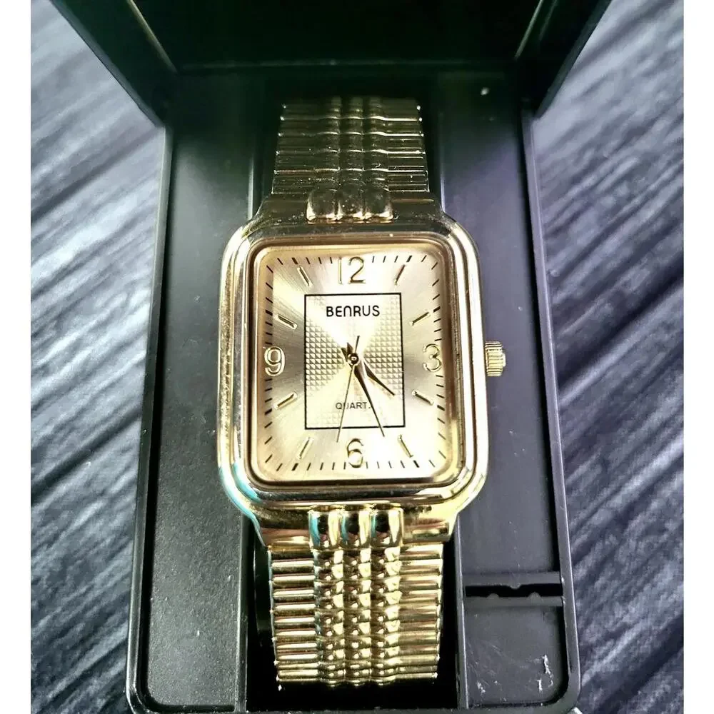 Rare‎ Condition New In  Box Vintage Benrus Mens Retro Watch